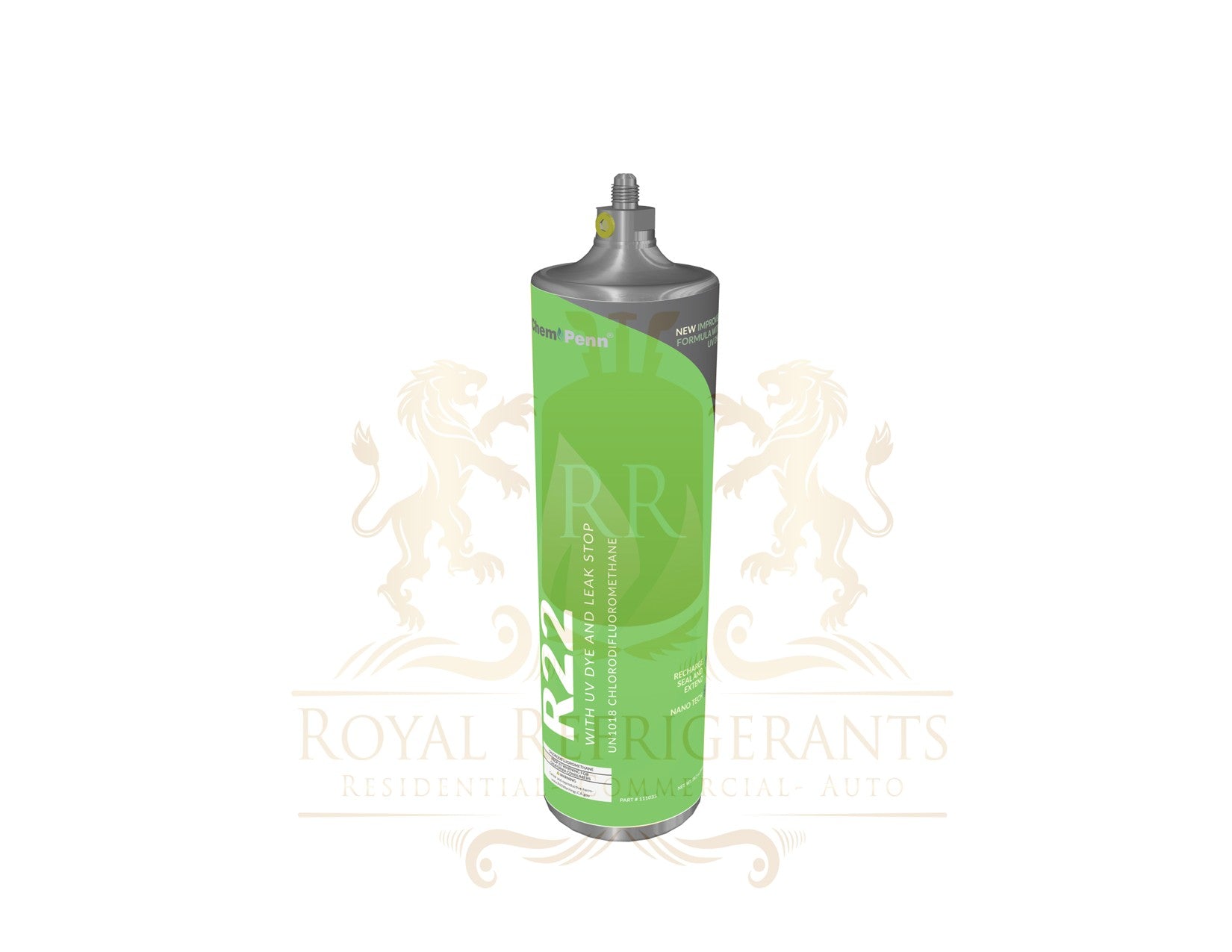 R-22 Refrigerant with Leak-Stop and UV Dye - 27.9 oz. / 1.7 lb. MADE IN USA