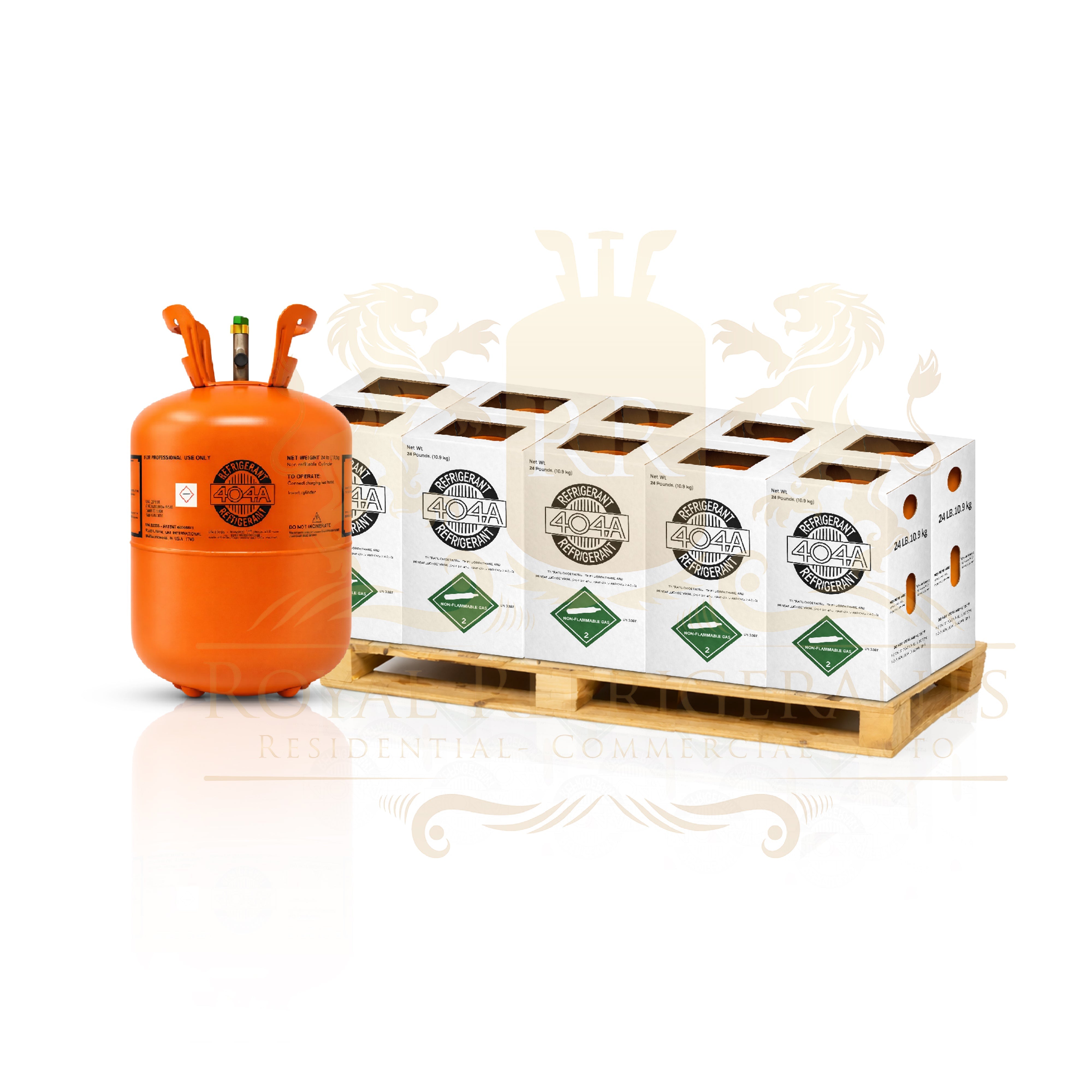 R-404A 24 lb Refrigerant New Factory Sealed Cylinder SAME BUSINESS DAY SHIPPING!