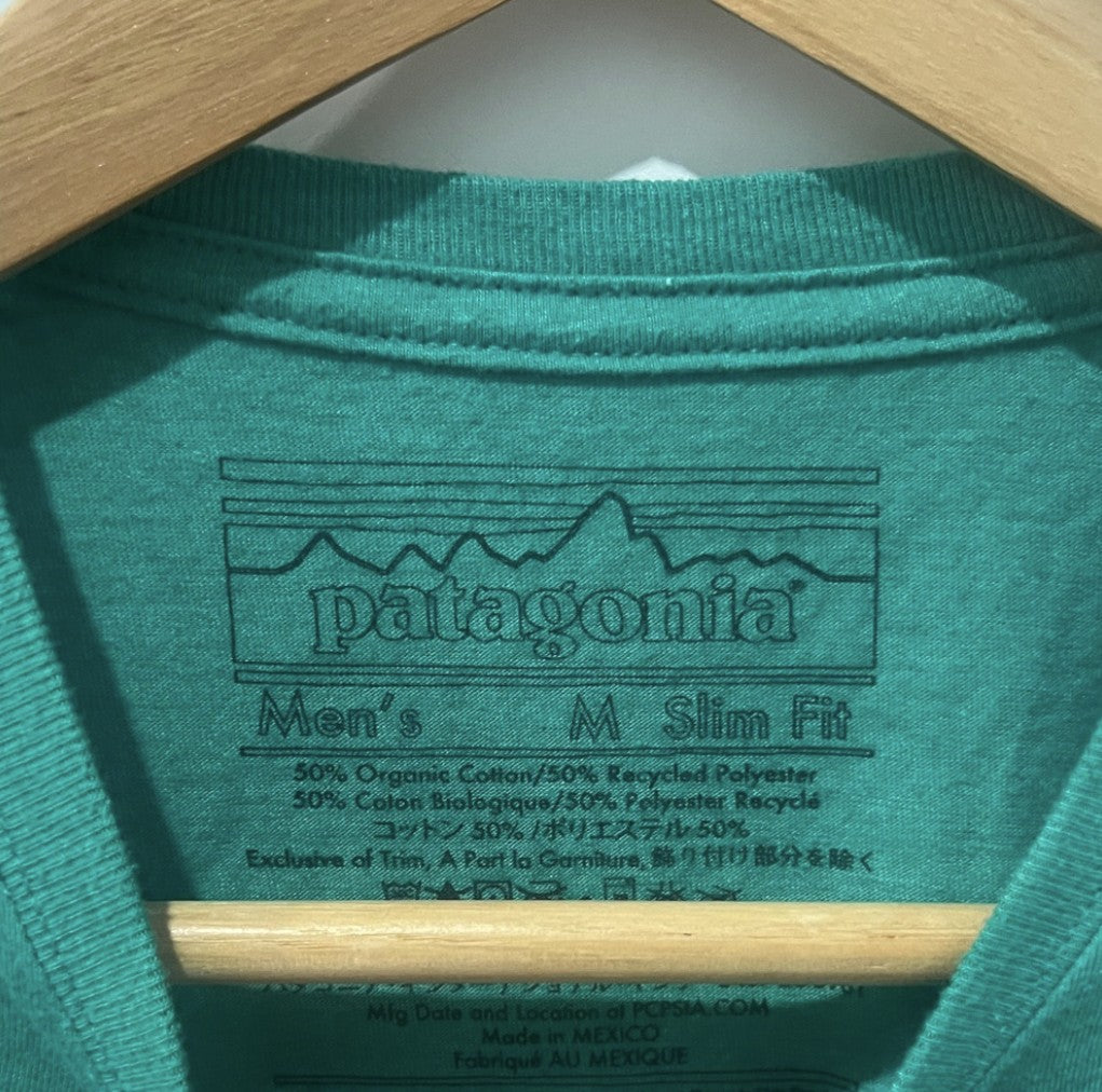 Patagonia‎ Teal Slim Fit T-Shirt