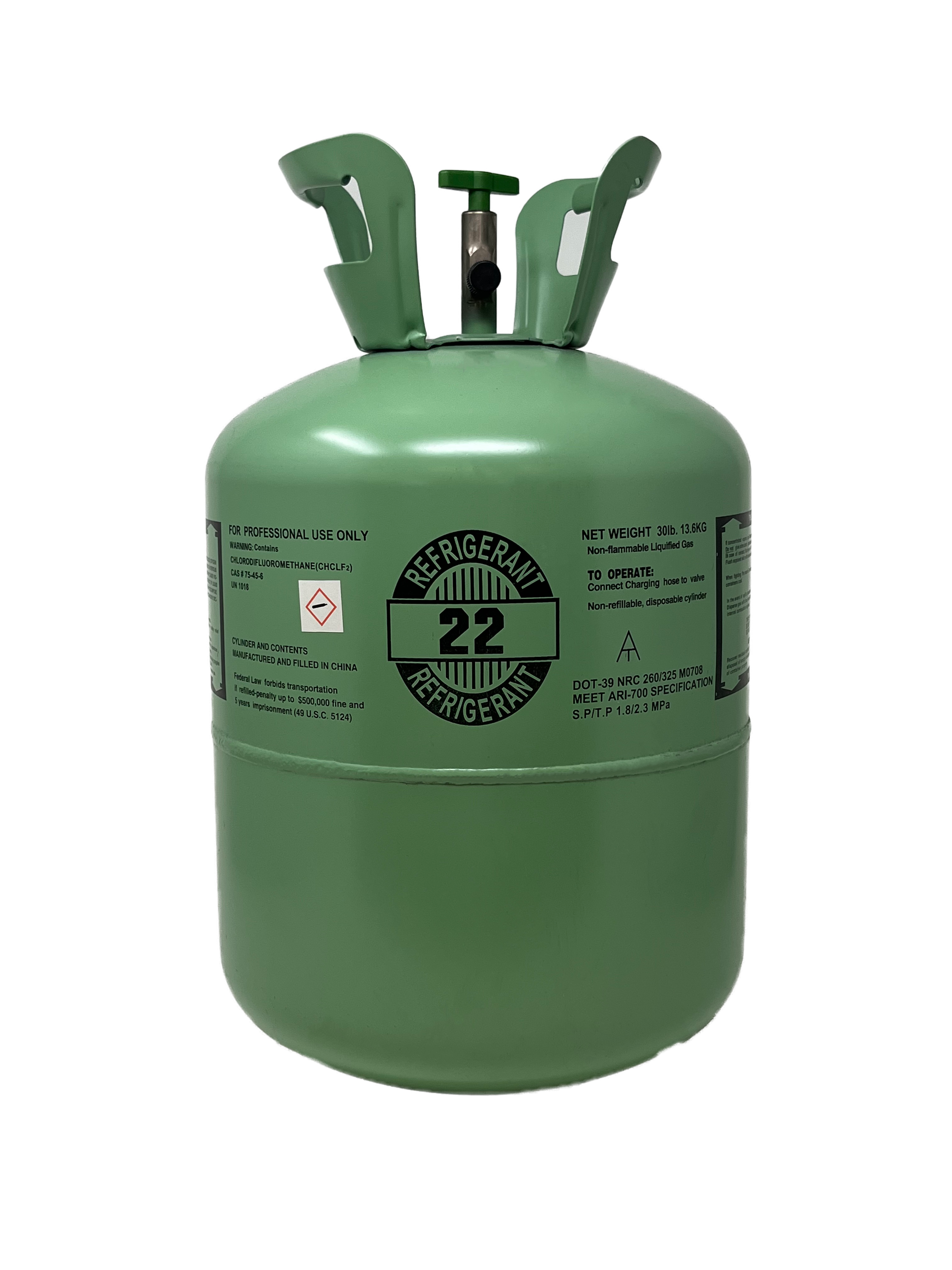 R-22 30lb Refrigerant New Factory Sealed Same Business Day Shipping